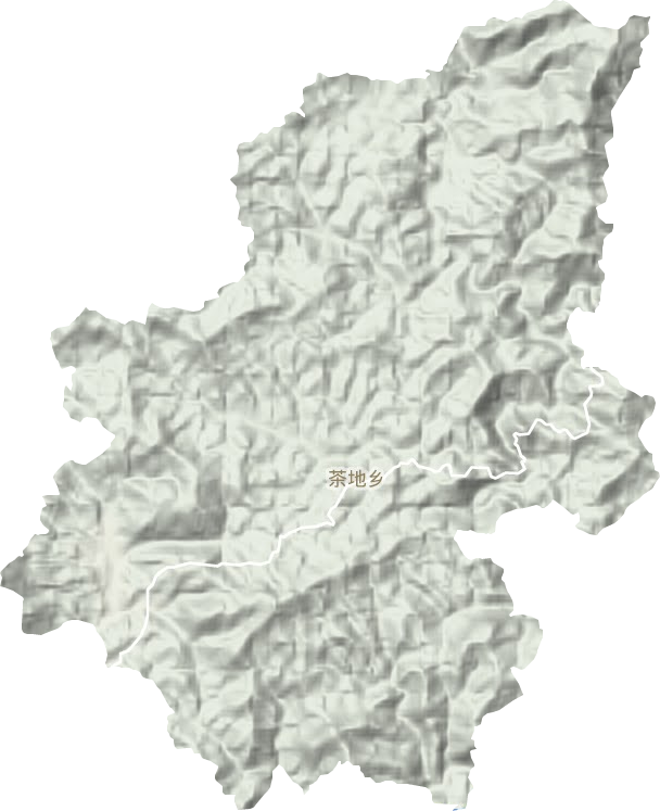 茶地乡地形图