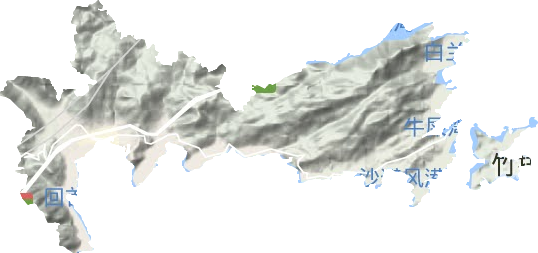 三沙镇地形图