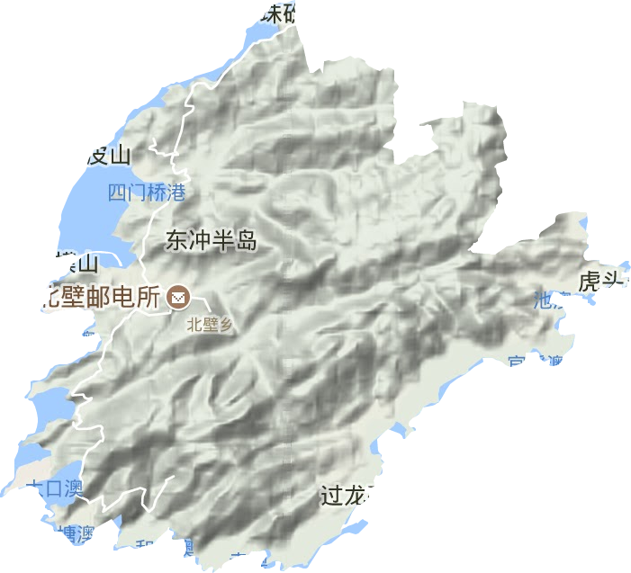 北壁乡地形图