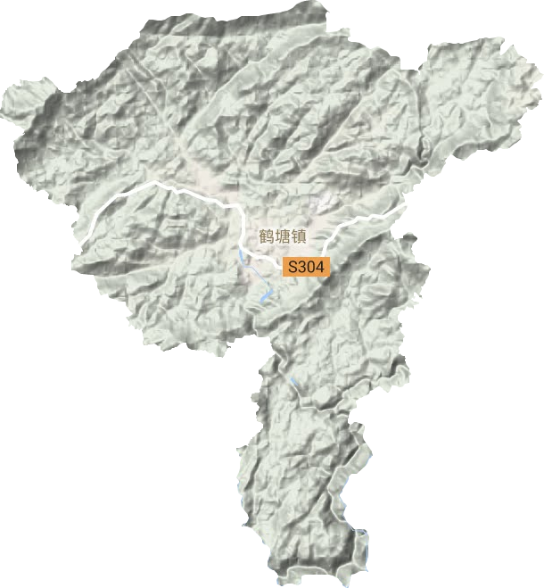 鹤塘镇地形图