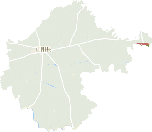 正阳县地形图