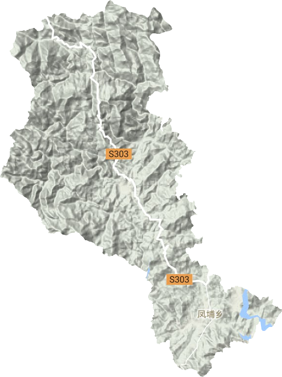 凤埔乡地形图