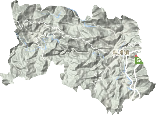 斜滩镇地形图