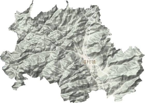 咸村镇地形图