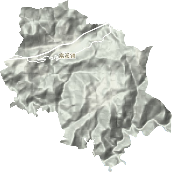富溪镇地形图