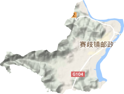 罗江街道地形图