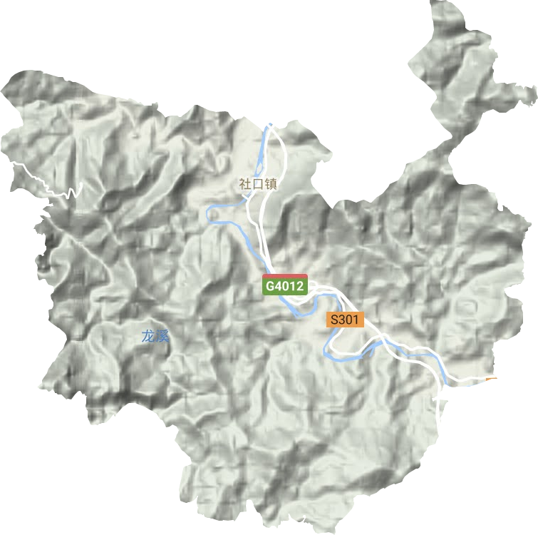 社口镇地形图
