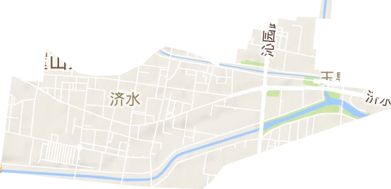 济源市济水街道地形图