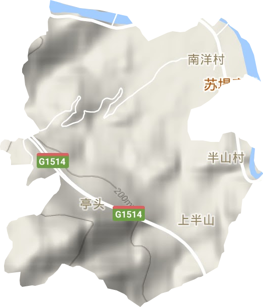 福安畲族开发区地形图