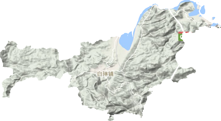 白琳镇地形图