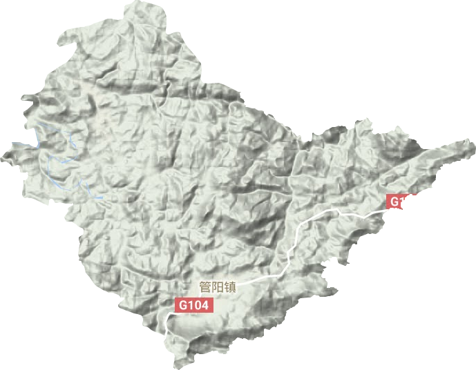 管阳镇地形图