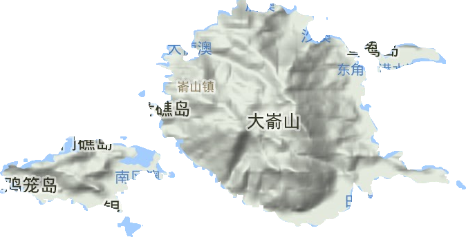 嵛山镇地形图