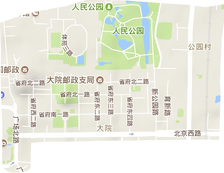 大院街道地形图