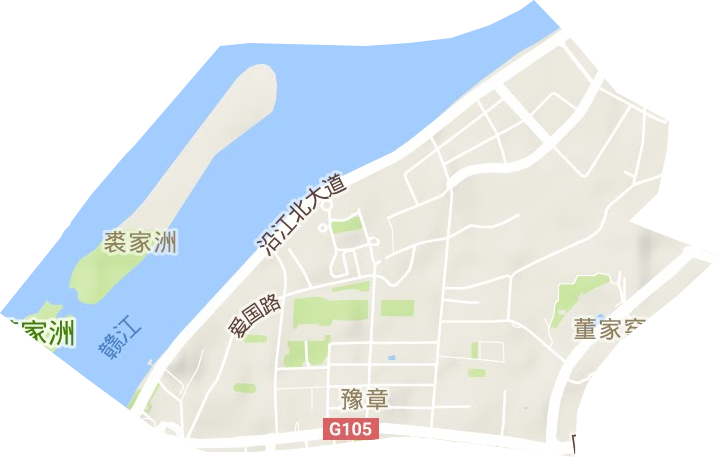 豫章街道地形图
