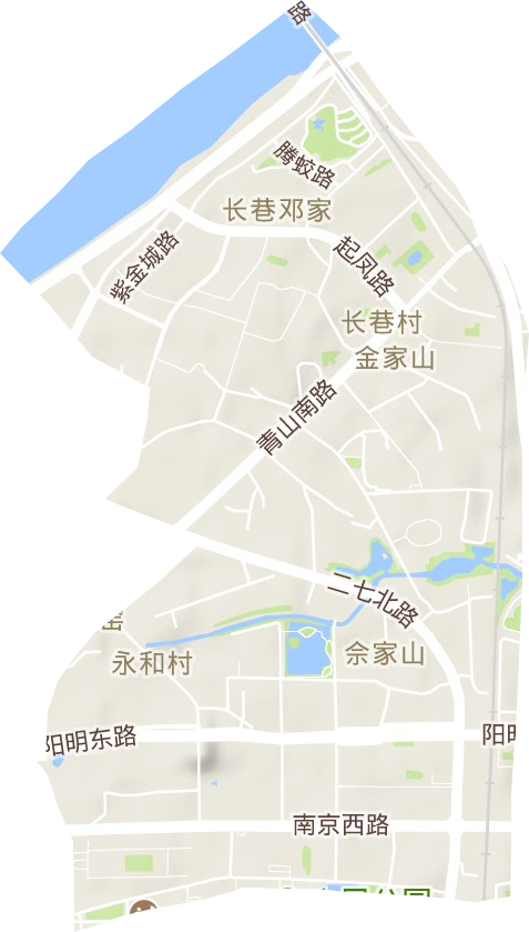 董家窑街道地形图
