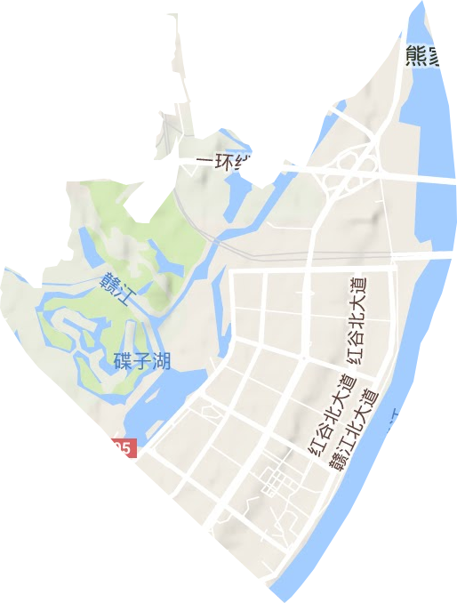 凤凰洲管理处（红谷滩新区）地形图