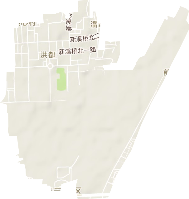 洪都街道地形图