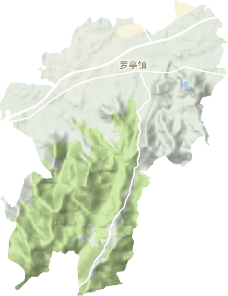 罗亭镇地形图