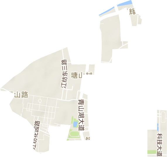 青山路街道地形图