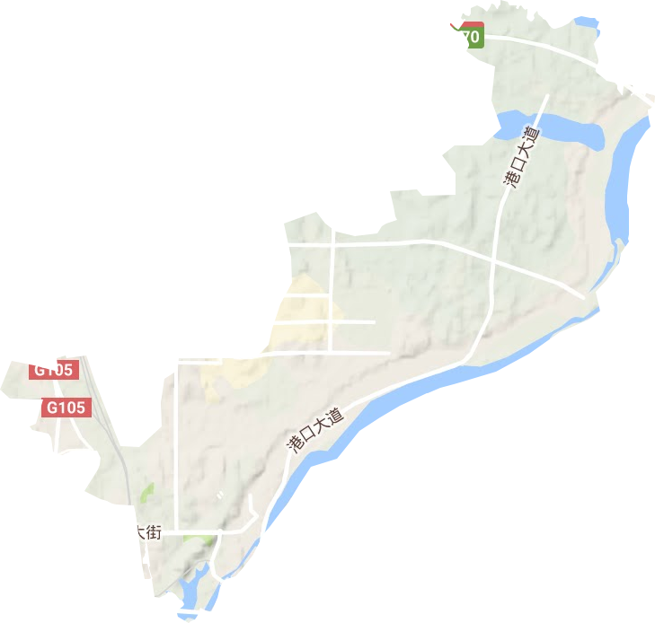 白水湖管理处（南昌经济技术开发区）地形图