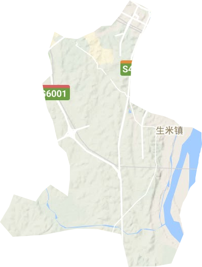 生米镇（红谷滩新区）地形图