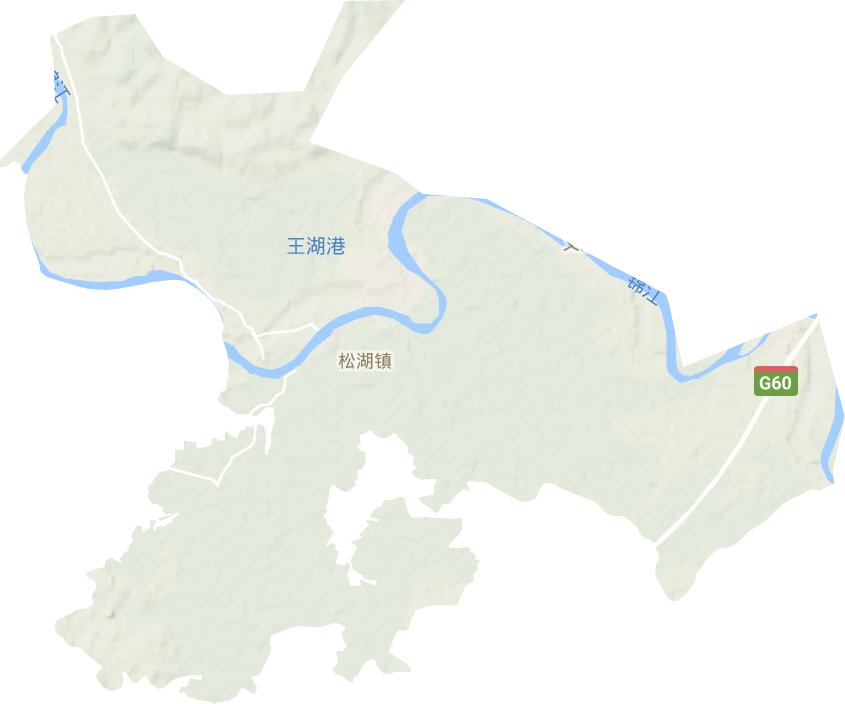 松湖镇地形图