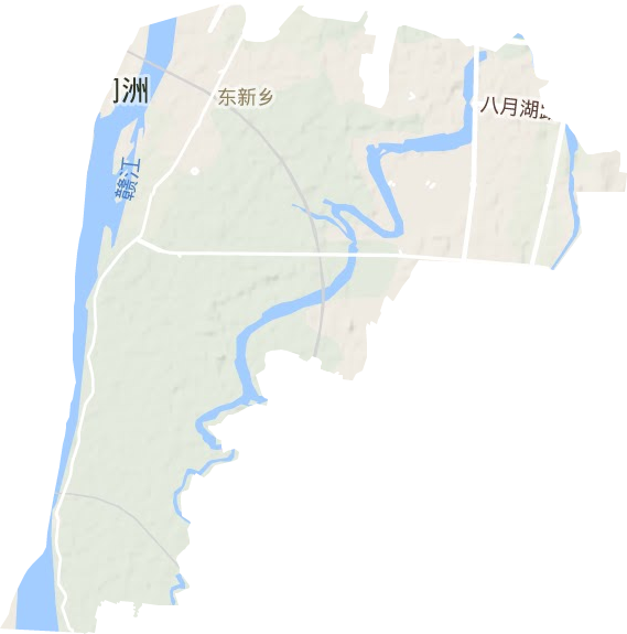 东新乡地形图