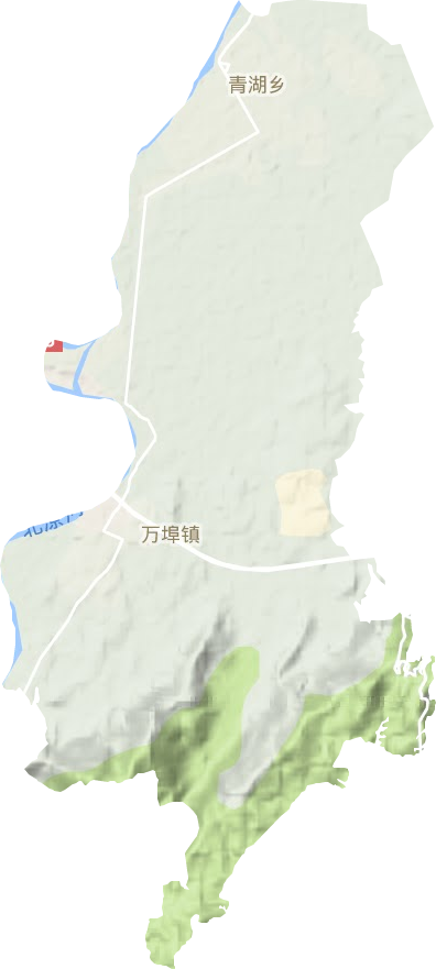 万埠镇地形图
