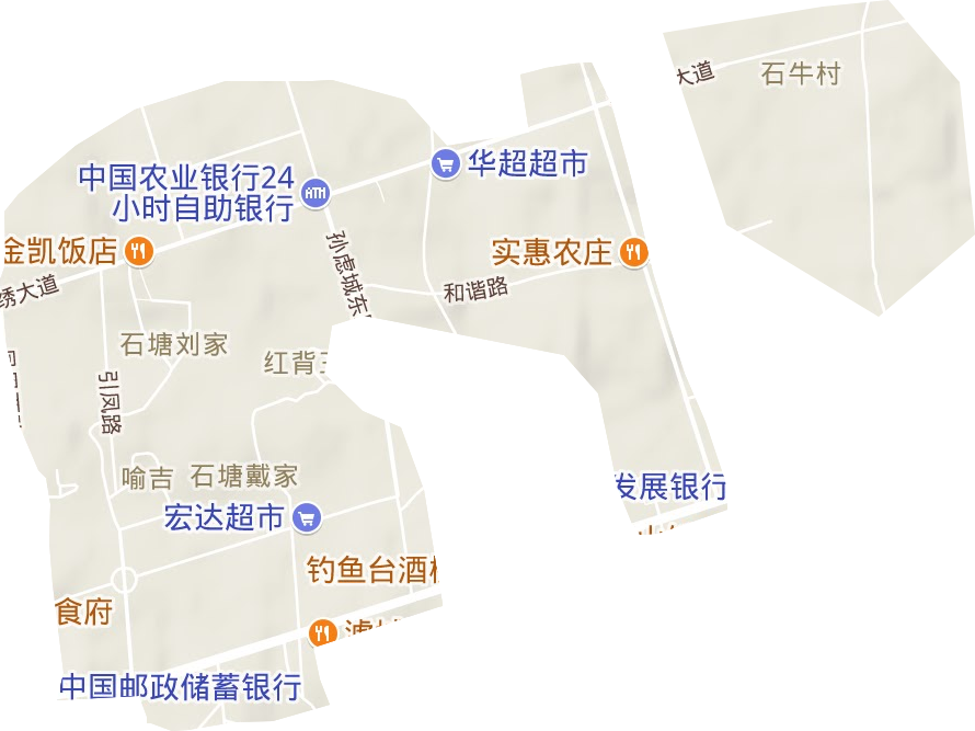 江西安义工业园区地形图