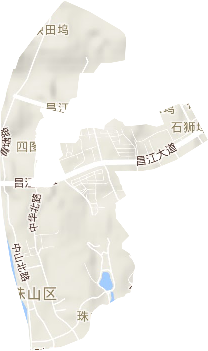 石狮埠街道地形图