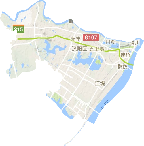 汉阳区地形图