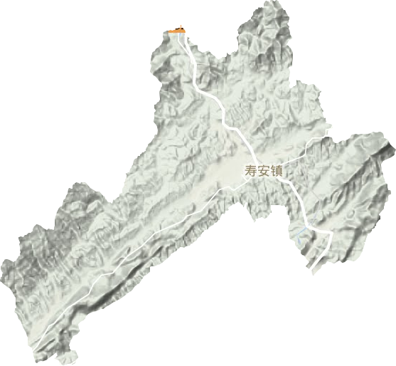 寿安镇地形图