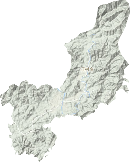 江村乡地形图