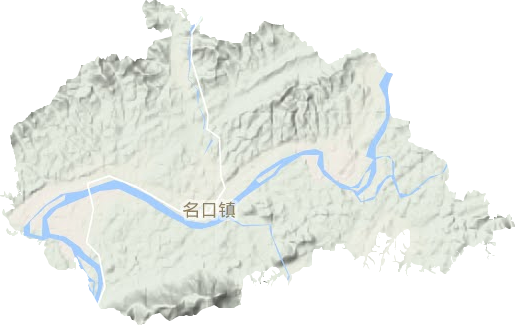 名口镇地形图