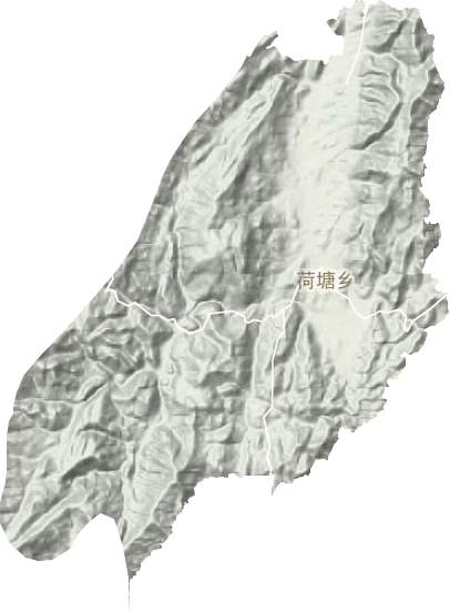 荷塘乡地形图