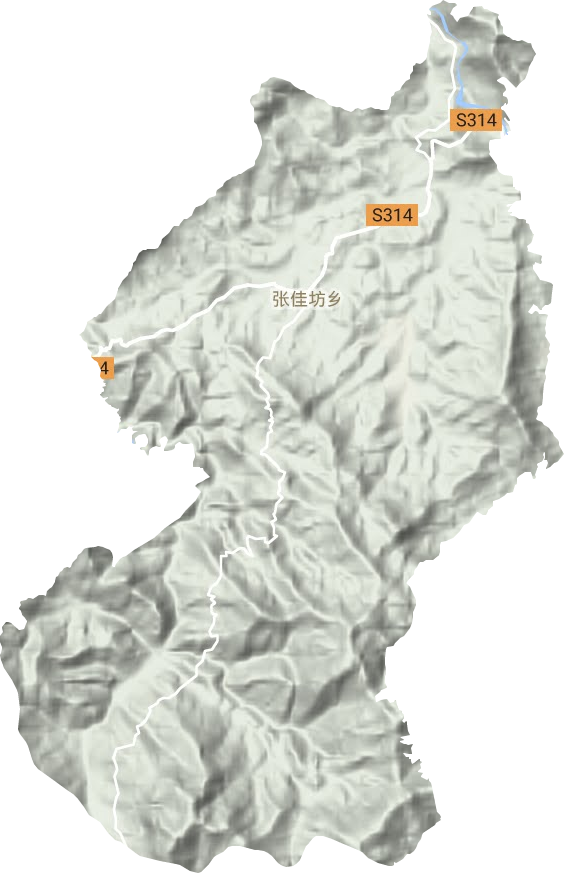 张佳坊乡地形图