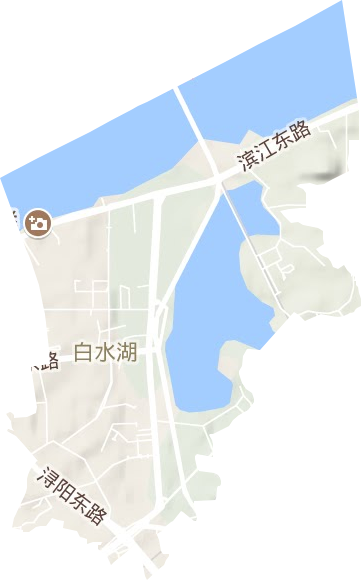 白水湖街道地形图