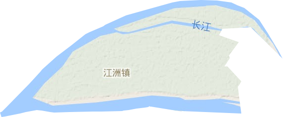 江洲镇地形图