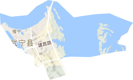豫宁街道地形图