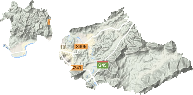 宁州镇地形图