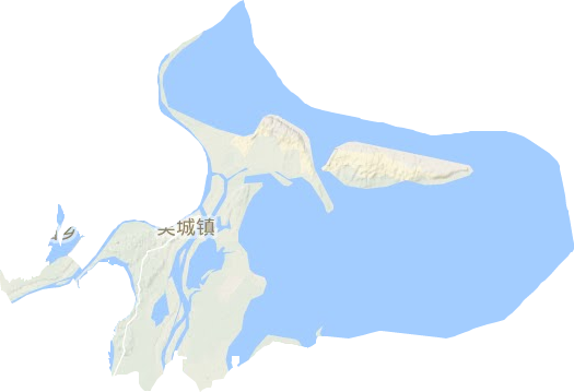 吴城镇地形图
