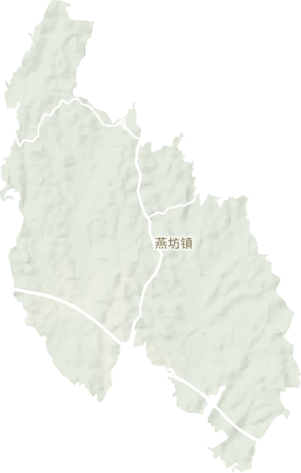 燕坊镇地形图