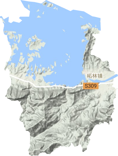 柘林镇地形图