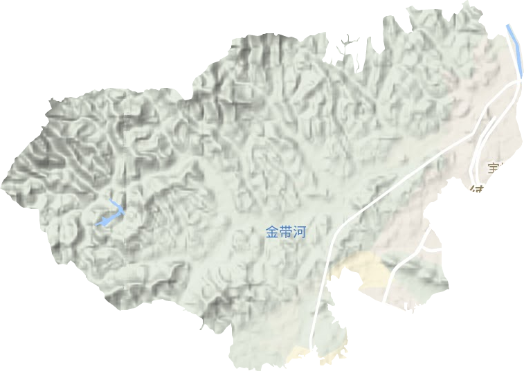 宝塔乡地形图