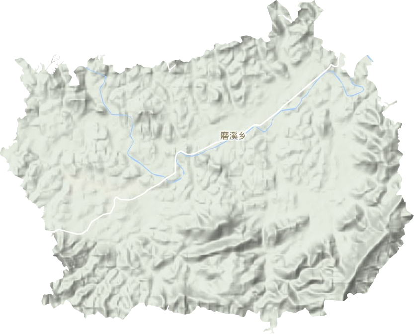 磨溪乡地形图