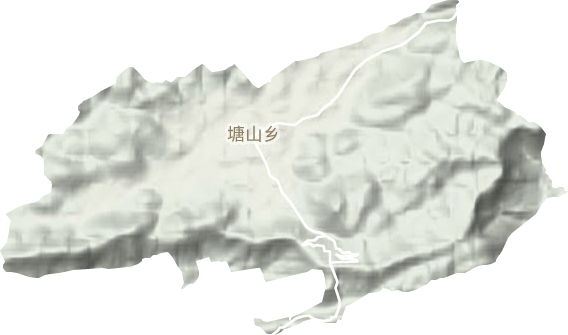 塘山乡地形图