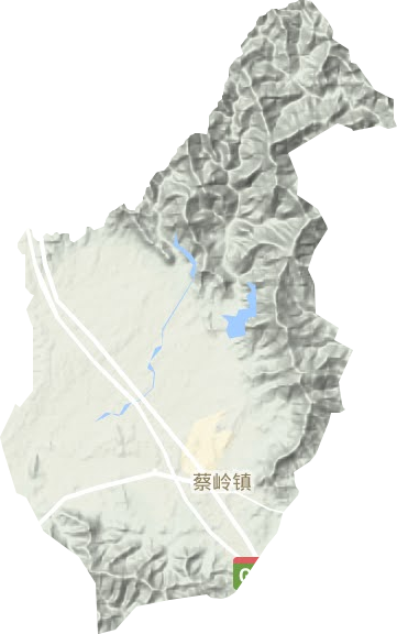 蔡岭镇地形图