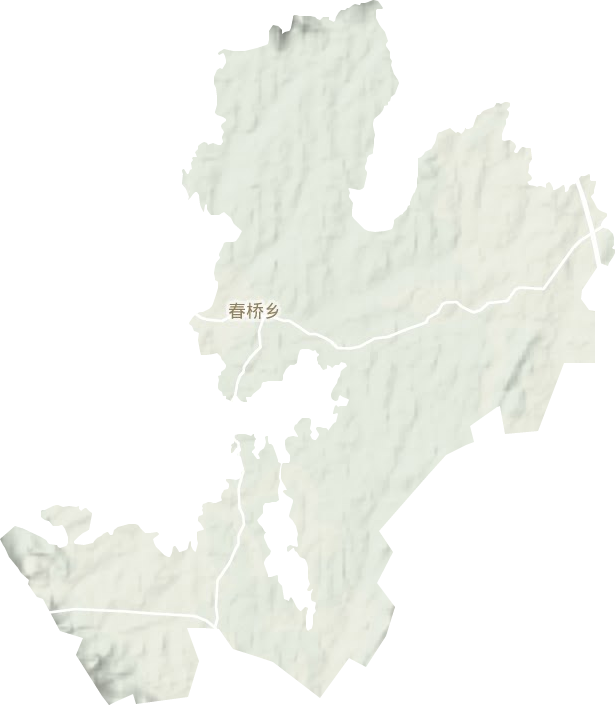 春桥乡地形图