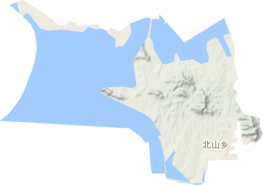 北山乡地形图