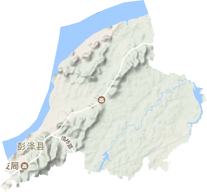 龙城镇地形图